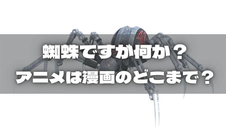 蜘蛛ですがなにか アニメは原作小説のどこまで アニ続vマーケット